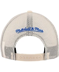 Mitchell & Ness Men's Cream Philadelphia 76ers Trucker Adjustable Hat