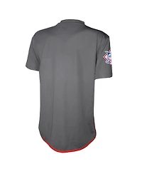 Stitches Big Boys and Girls Charcoal Philadelphia Phillies Team V-Neck Jersey