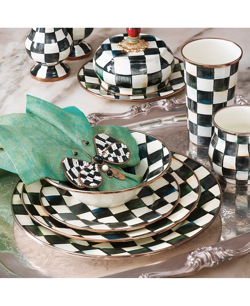 Mackenzie-Childs Courtly Check Salad/Dessert Plate