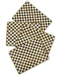 Mackenzie-Childs Courtly Check Cork-Backed Placemats, Set of 4