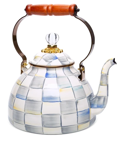 Mackenzie-Childs Sterling Check 3-Qt. Tea Kettle