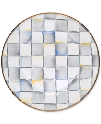 Mackenzie-Childs Sterling Check Dinner Plate