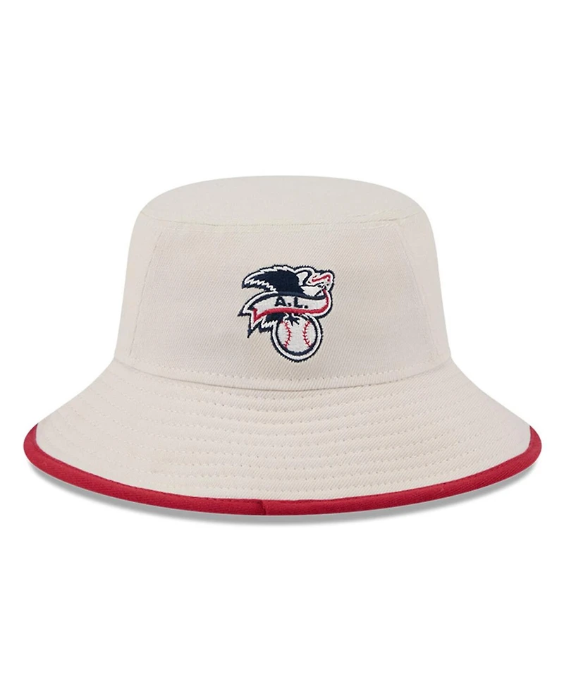 New Era Men's Khaki Oakland Athletics 2024 Fourth of July Bucket Hat