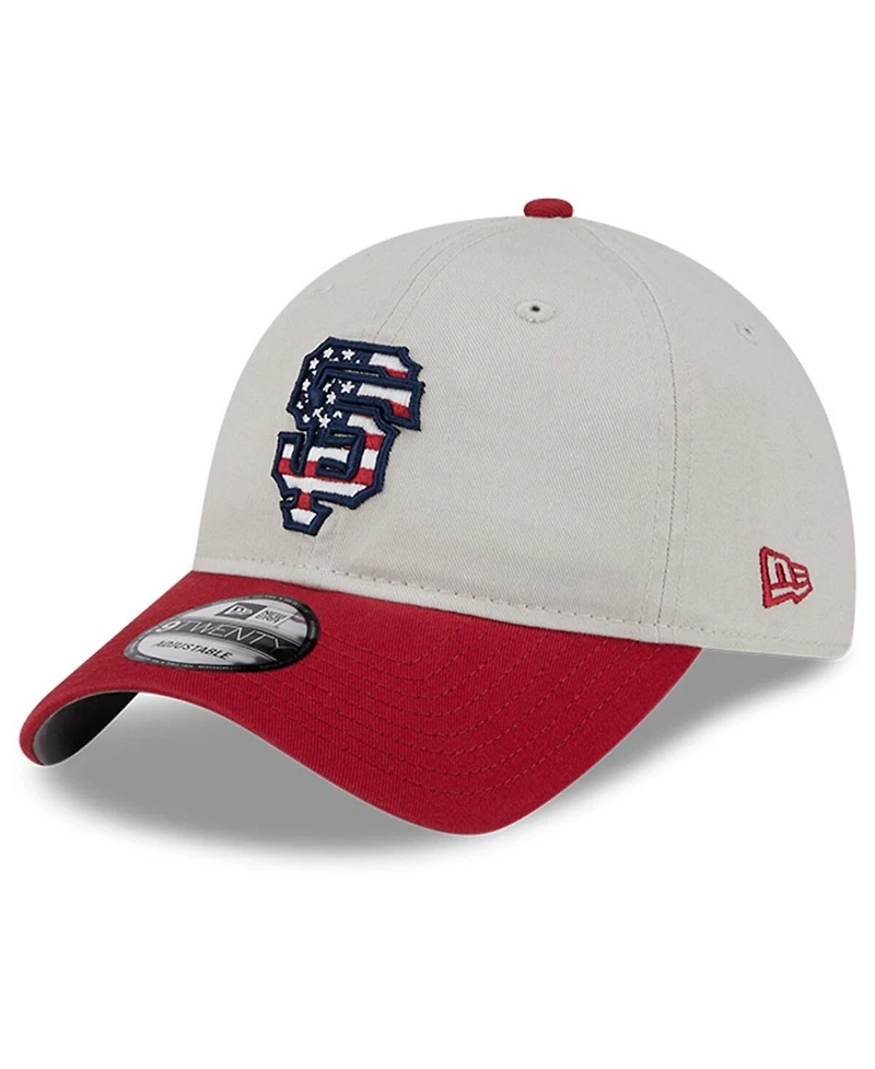 Men's New Era Red San Francisco Giants Fourth of July 9TWENTY Adjustable Hat