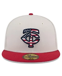 New Era Men's Red Minnesota Twins 2024 Fourth of July 59FIFTY Fitted Hat