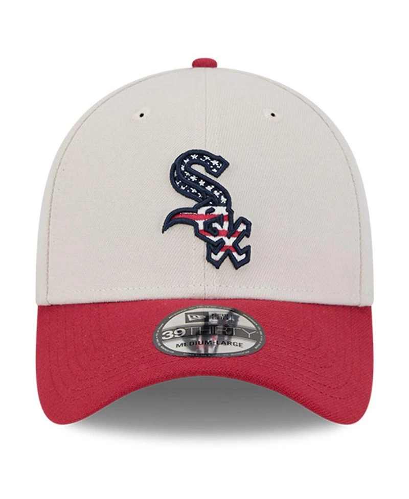 New Era Men's Red Chicago White Sox 2024 Fourth of July 39THIRTY Flex Hat