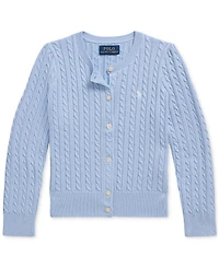 Polo Ralph Lauren Toddler And Little Girls Mini-Cable Cotton Cardigan