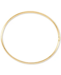 Polished Hinged 4.75mm Bangle Bracelet in 10k Gold