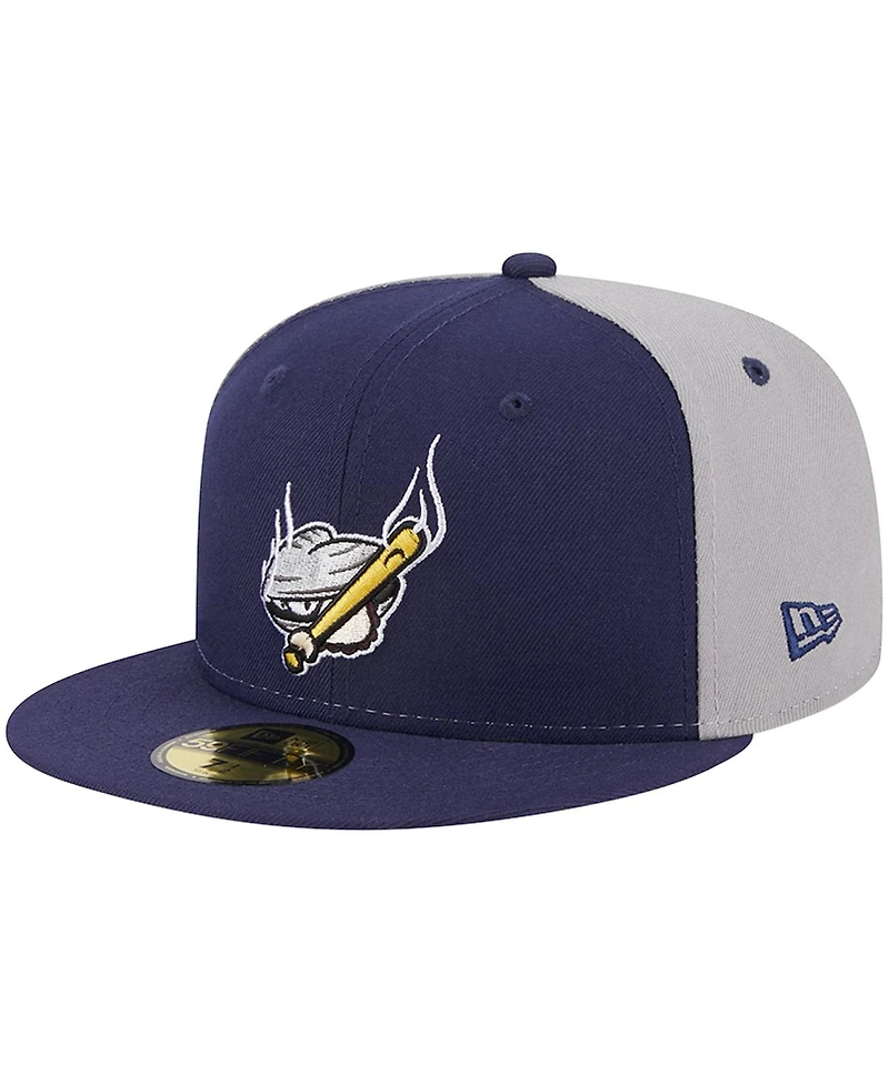 New Era Men's Navy Portland Sea Dogs Theme Nights Clam Bake 59FIFTY Fitted Hat