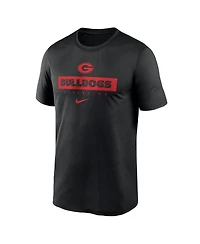 Nike Men's Black Georgia Bulldogs 2024 Sideline Legend Performance T-Shirt