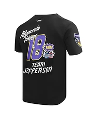 Pro Standard Men's Justin Jefferson Black Minnesota Vikings Fast Lane Name Number Player T-Shirt