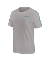 Nike Men's Gray Miami Dolphins 2024 Sideline Coach Uv Performance T-Shirt