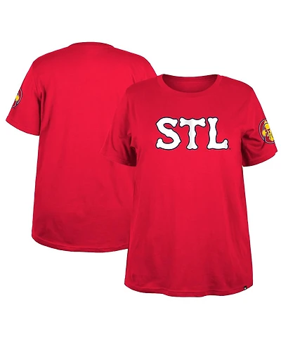 New Era Women's Red St. Louis Cardinals 2024 City Connect Plus T-Shirt