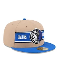 New Era Men's Tan/Blue Dallas Mavericks 2024 Nba Draft 59FIFTY Fitted Hat