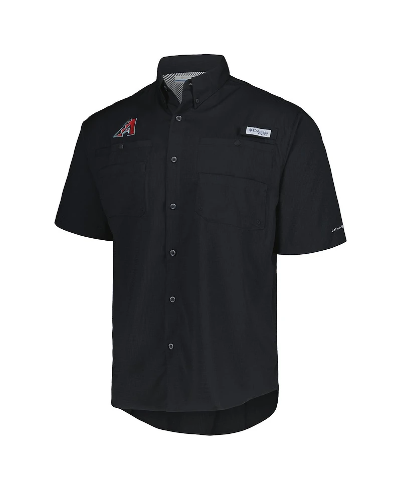 Columbia Men's Black Arizona Diamondbacks Tamiami Omni-Shade Button-Down Shirt