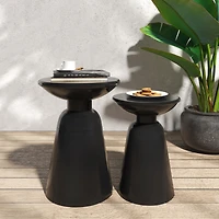 Streamdale Sleek Outdoor Iron Side Table for Style and Functionality