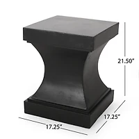 Streamdale Minimalist Pedestal Side Table Versatile & Durable Decor