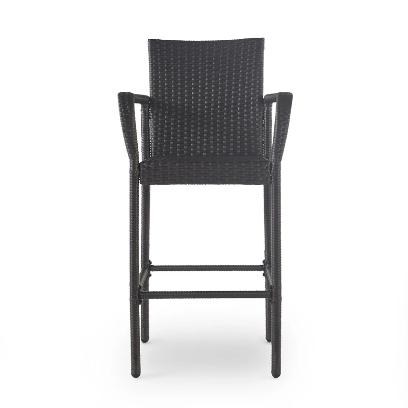 Streamdale Wicker Outdoor Barstools (Set of 2)
