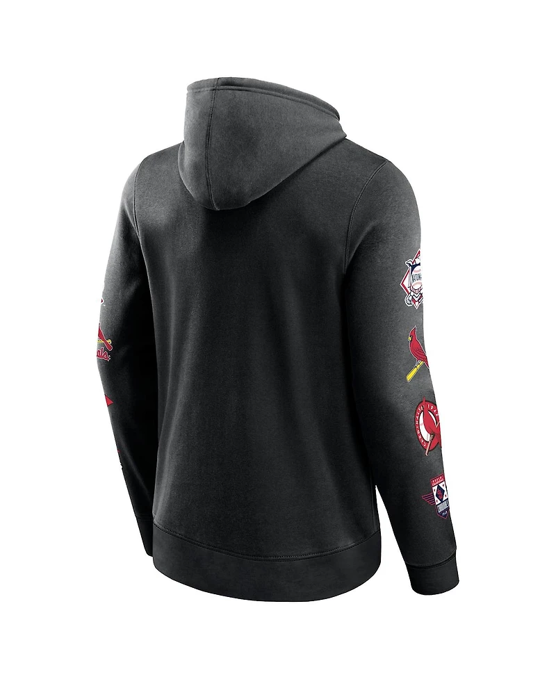 Fanatics Men's Black St. Louis Cardinals Wild Winner Pullover Hoodie