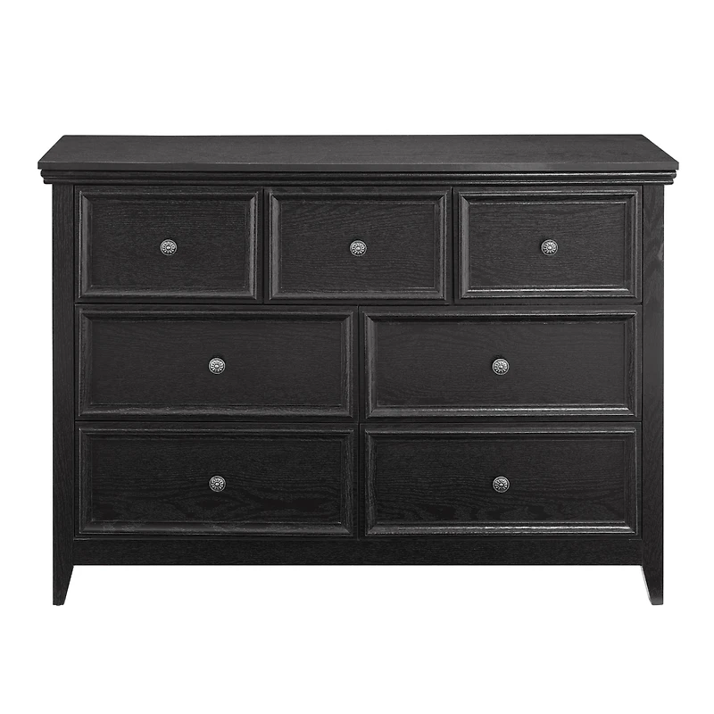 Scratch-Resistant, Easy-Slide 7-Drawer Dresser with Metal Handles
