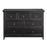 Scratch-Resistant, Easy-Slide 7-Drawer Dresser with Metal Handles