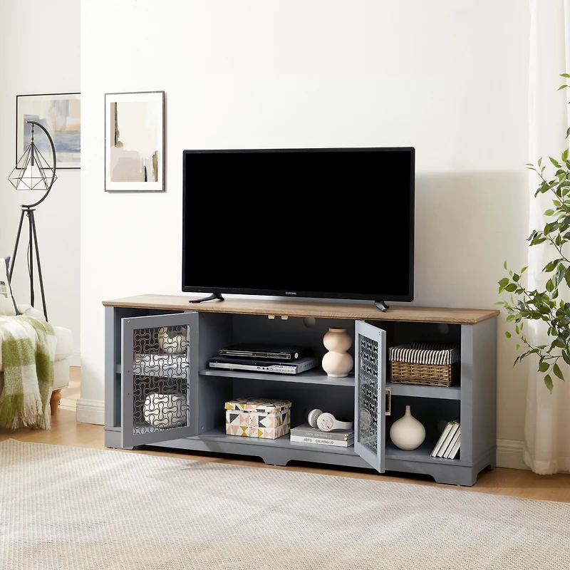 Streamdale Multi-Purpose Tv Stand with Ample Storage for 80" TVs