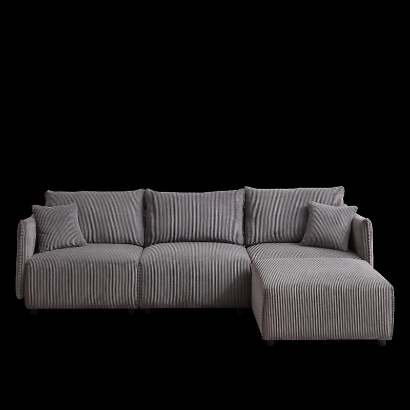 Versatile Comfort Modern & Customizable Modular Corduroy Sofa