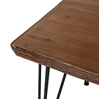Faux Live Edge End Table Rustic Style, Fraction of the Price