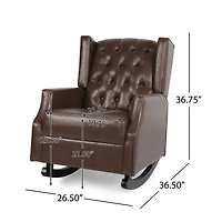 Streamdale Corner Rocking Chair for Cozy Sleep