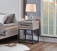 Streamdale Furniture Celestial Contemporary Storage End table, Gray