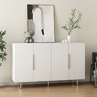 Streamdale Versatile Fluted Sideboard Art Deco meets Mid-Century Modern