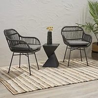 Streamdale Furniture Modern Rattan Chairs for Outdoor Living with Comfortable Cushions