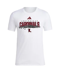 Adidas Men's White Louisville Cardinals Baseball Sunflower Seeds T-Shirt