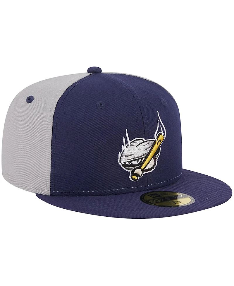 New Era Men's Navy Portland Sea Dogs Theme Nights Clam Bake 59FIFTY Fitted Hat