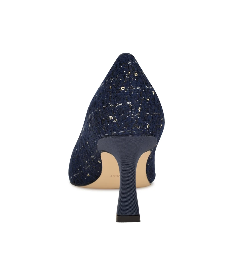 Nine West Women's Jaquee Pointy Toe Embellished Dress Pumps