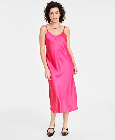 On 34th Women's Satin Midi Slipdress, Created for Macy's