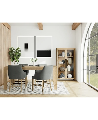 5pc Counter Height Dining Set (Davie Table & 4 Nelin Stools)
