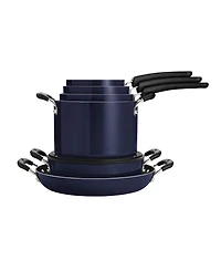 Tramontina Porcelain Enamel Heavy Gauge Aluminum Non Stick 11 Piece Cookware Set