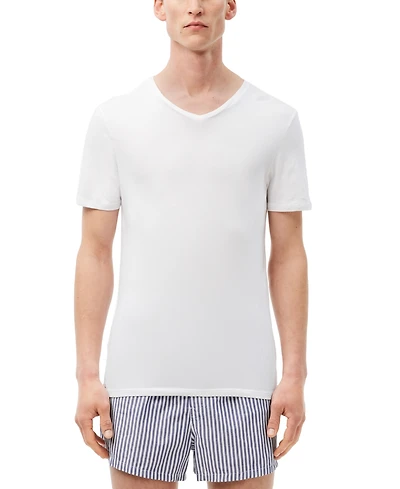Lacoste Men's 3-Pack Slim-Fit V-Neck Undershirts