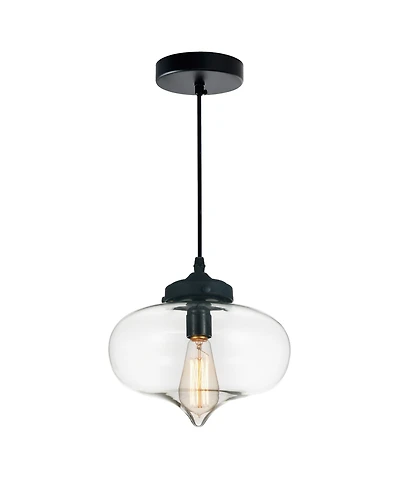Cwi Lighting Glass 1 Light Down Mini Pendant