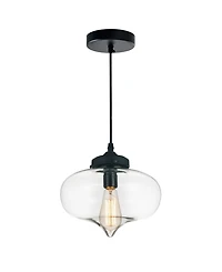 Cwi Lighting Glass 1 Light Down Mini Pendant