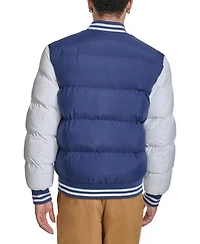 Champion Men's Quilted Full-Zip Varsity Puffer Jacket