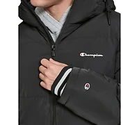 Champion Men's Quilted Full-Zip Hooded Puffer Jacket