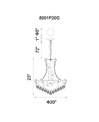 Cwi Lighting Empire 14 Light Down Chandelier