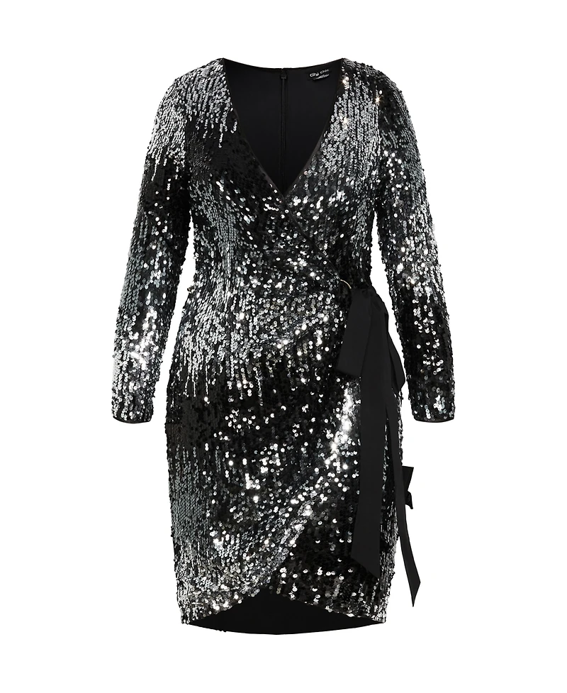City Chic Plus Irresistible Wrap Dress