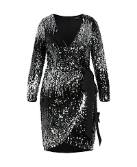 City Chic Plus Irresistible Wrap Dress