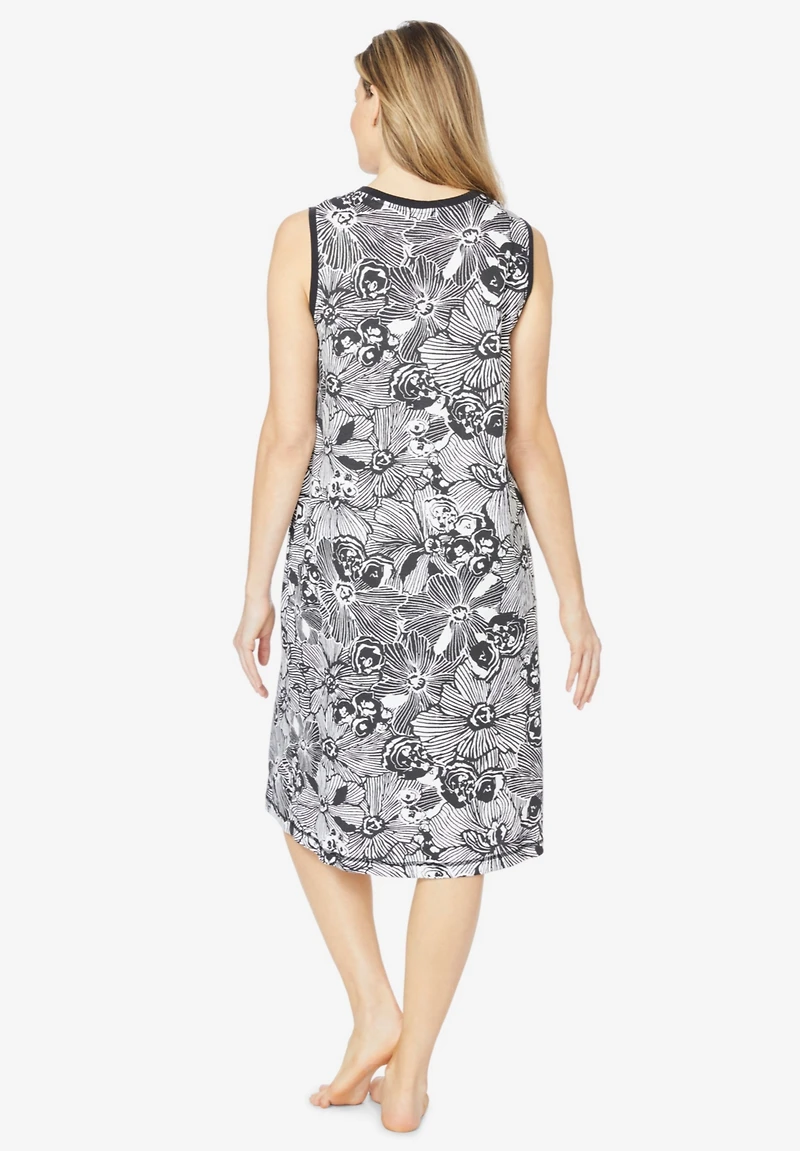 Dreams & Co. Plus Trapeze V-Neck Short Lounger