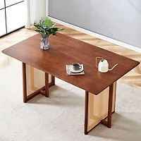 Streamdale Retro Solid Wood Dining Table/Desk Chinese Country Charm