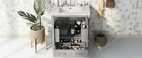 Streamdale 30" Black Bathroom Vanity with Single Sink for Elegant Storage