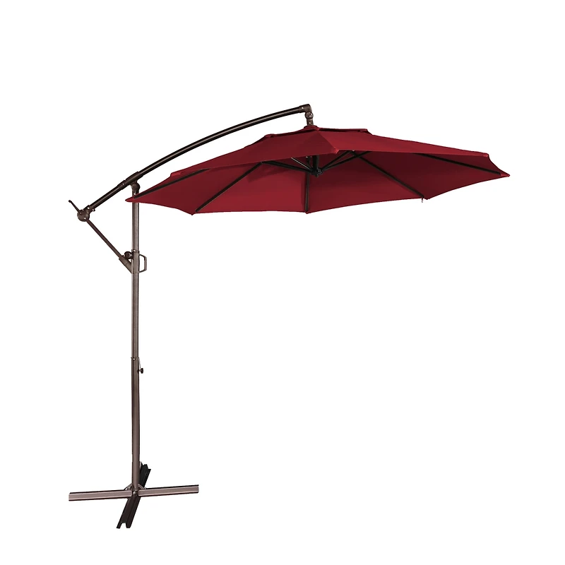 Mondawe 10 Ft Outdoor Cantilever Uv Protective Patio Offset Umbrella for Balcony